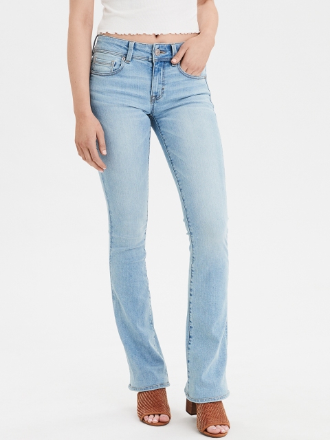 AMERICAN EAGLE OUTFITTERS Women Blue Kick Boot Low-Rise Clean Look Stretchable Jeans
AMERICAN EAGLE OUTFITTERS Women Blue Kick Boot Low-Rise Clean Look Stretchable Jeans