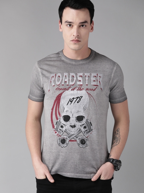 The Roadster Lifestyle Co Men Grey Melange Laundered Graphic Printed Round Neck Pure Cotton T-shirt
The Roadster Lifestyle Co Men Grey Melange Laundered Graphic Printed Round Neck Pure Cotton T-shirt