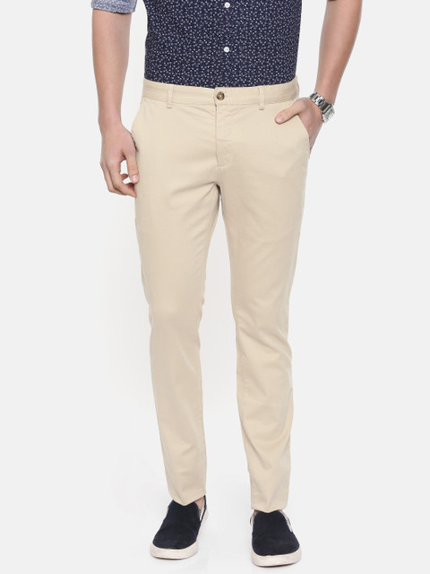 ColorPlus Men Beige Nuvo Skinny Fit Solid Casual Trousers
ColorPlus Men Beige Nuvo Skinny Fit Solid Casual Trousers
