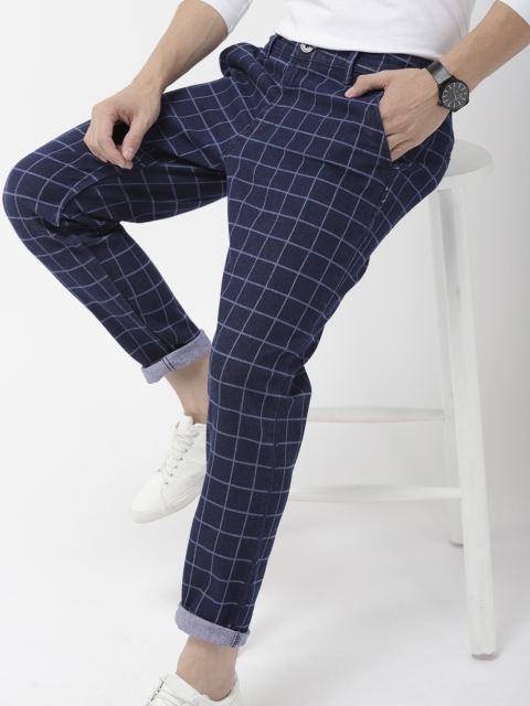 Mast & Harbour Men Blue Carrot Regular Fit Checked Mid-Rise Clean Look Stretchable Jeans
Mast & Harbour Men Blue Carrot Regular Fit Checked Mid-Rise Clean Look Stretchable Jeans