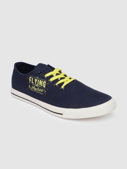 Flying Machine Men Navy Blue Sneakers