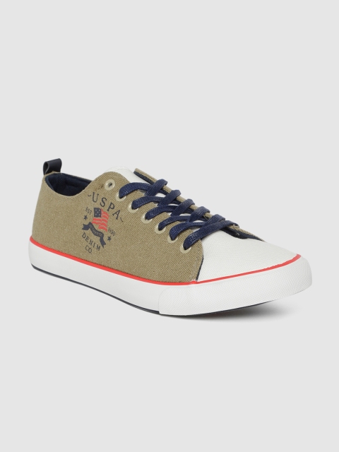 U.S. Polo Assn. Men Khaki Sneakers