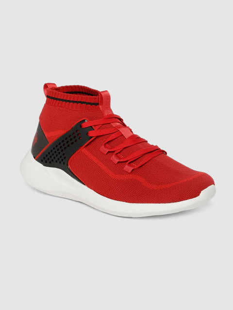 U.S. Polo Assn. Men Red Solid Mid-Top Sneakers 
U.S. Polo Assn. Men Red Solid Mid-Top Sneakers