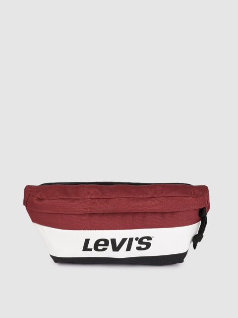 Levis Unisex Red & White Printed Fanny Pack