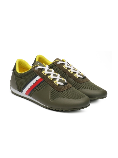 Tommy Hilfiger Men Olive Green Sneakers
