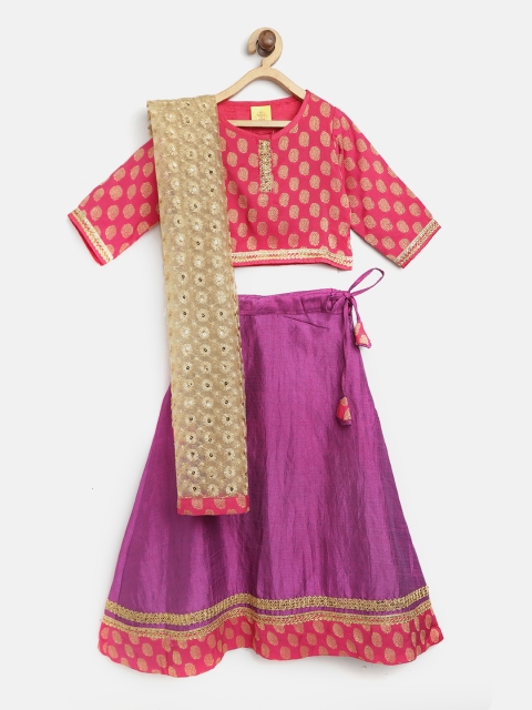 612 league Girls Purple & Pink Woven Design Ready to Wear Lehenga & Blouse with Dupatta
612 league Girls Purple & Pink Woven Design Ready to Wear Lehenga & Blouse with Dupatta