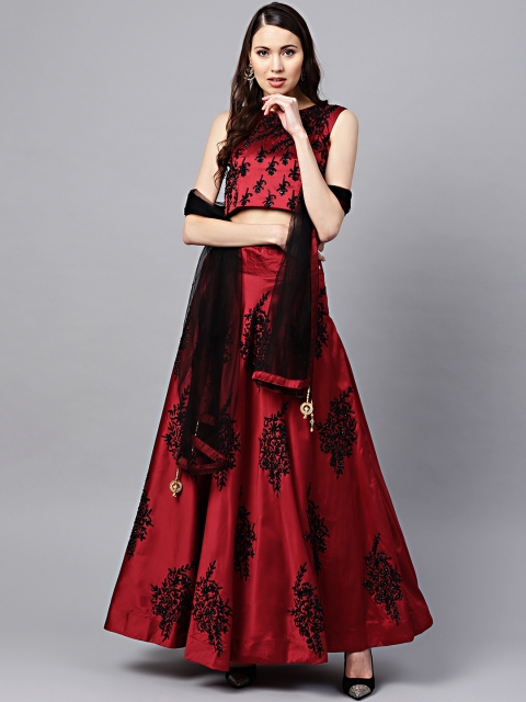 Chhabra 555 Maroon & Black Resham Embroidered Made to Measure Lehenga & Choli with Dupatta
Chhabra 555 Maroon & Black Resham Embroidered Made to Measure Lehenga & Choli with Dupatta