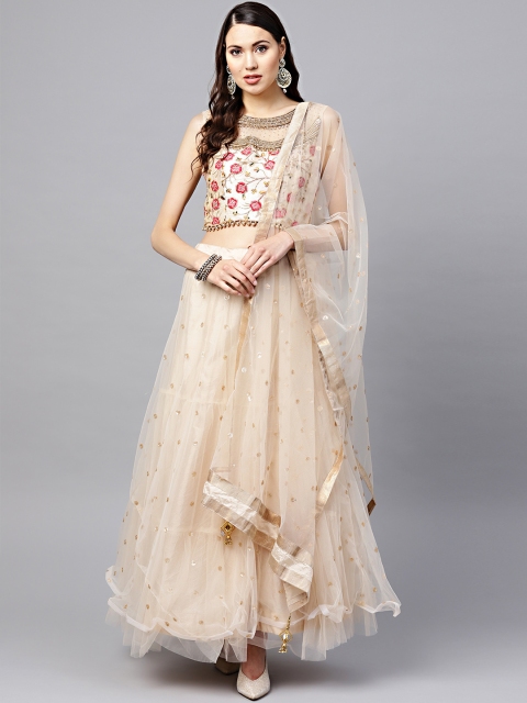 Chhabra 555 Women Cream-Coloured Embellished Made to Measure Lehenga with Choli & Dupatta
Chhabra 555 Women Cream-Coloured Embellished Made to Measure Lehenga with Choli & Dupatta