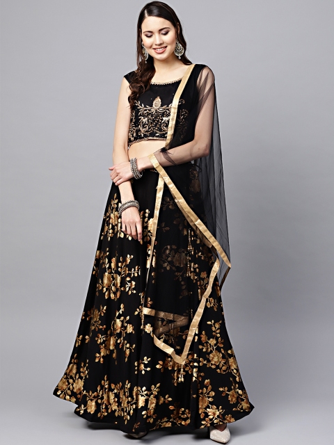 Chhabra 555 Women Black & Golden Printed Made to Measure Lehenga with Choli & Dupatta
Chhabra 555 Women Black & Golden Printed Made to Measure Lehenga with Choli & Dupatta