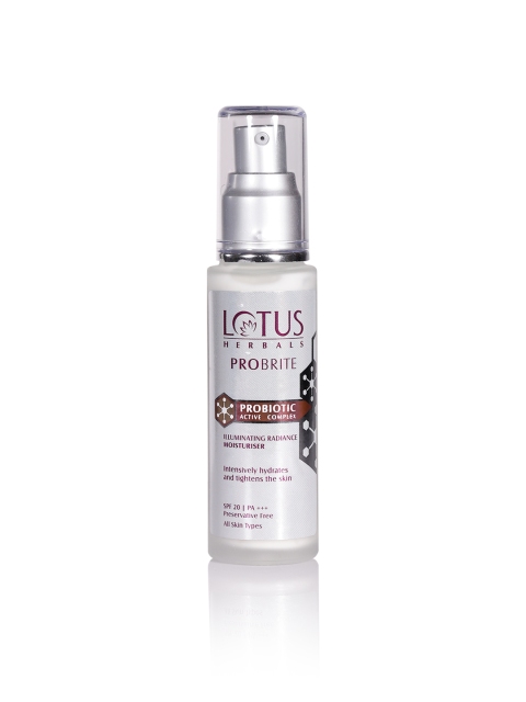 Lotus Herbals Sustainable Probiotic Active Complex Illuminating Radiance Moisturiser 50ml, White
Lotus Herbals Sustainable Probiotic Active Complex Illuminating Radiance Moisturiser 50ml, White