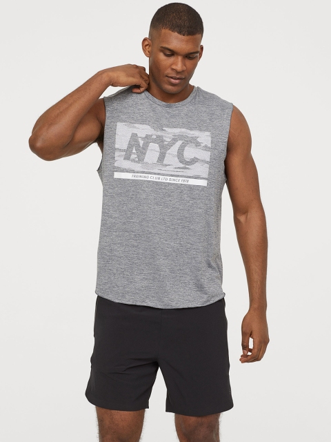 H&M Men Black Solid Sports Shorts