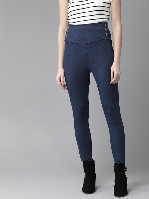Roadster Women Navy Blue Solid Stretchable Jeggings
Roadster Women Navy Blue Solid Stretchable Jeggings