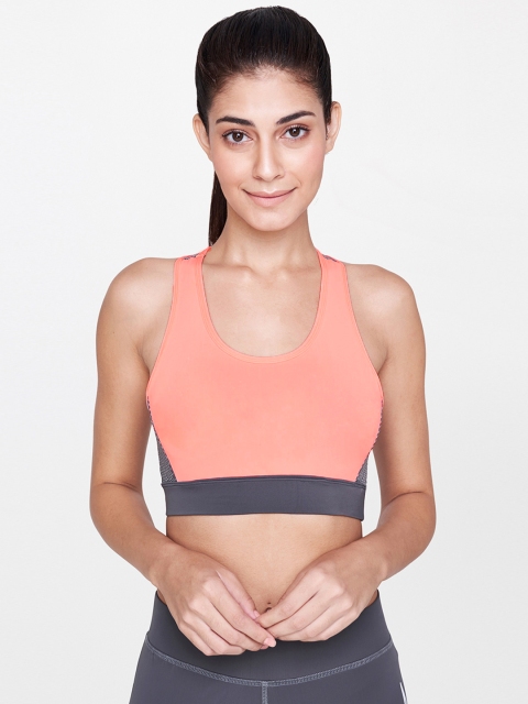 AND Peach & Grey Solid Non-Wired Lightly Padded Activewear Sports Bra 8907861833834
AND Peach & Grey Solid Non-Wired Lightly Padded Activewear Sports Bra 8907861833834