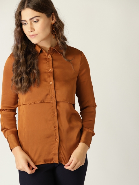 United Colors of Benetton Women Mustard Brown Layered Regular Fit Solid Casual Shirt
United Colors of Benetton Women Mustard Brown Layered Regular Fit Solid Casual Shirt
