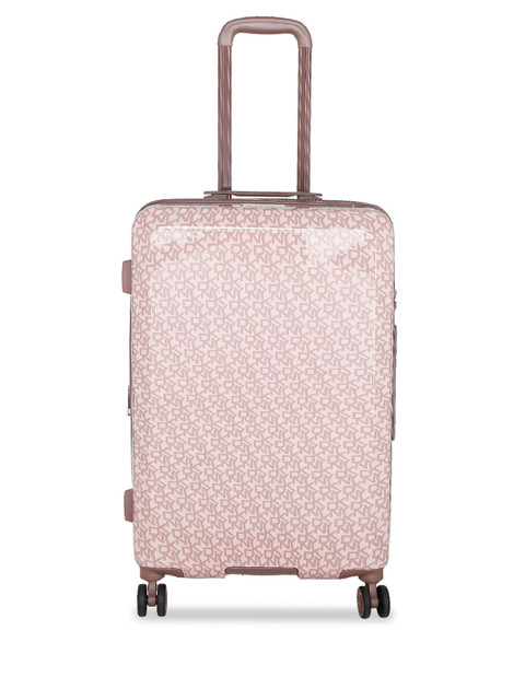 DKNY Unisex Rose-Coloured Printed Vintage Signature Hard-Sided Cabin Trolley Suitcase
DKNY Unisex Rose-Coloured Printed Vintage Signature Hard-Sided Cabin Trolley Suitcase