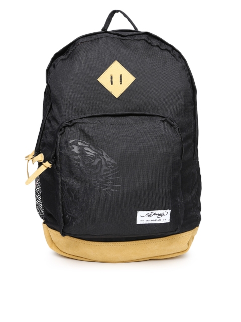 Ed Hardy Men Black Backpack
