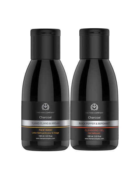 THE MAN COMPANY Men Set of 2 Charcoal Face Wash & Charcoal Cleansing Gel 200gm, Black
THE MAN COMPANY Men Set of 2 Charcoal Face Wash & Charcoal Cleansing Gel 200gm, Black