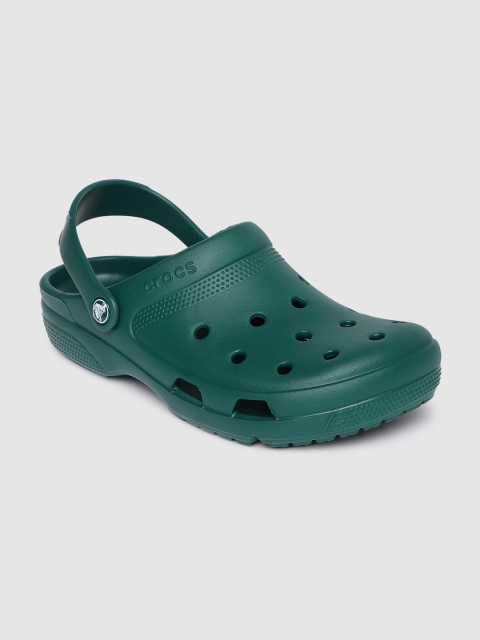 Crocs Unisex Green Solid Coast Clogs