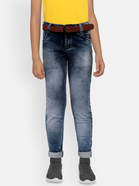 Monte Carlo Boys Blue Washed Regular Fit Mid-Rise Low Distress Stretchable Jeans with Belt
Monte Carlo Boys Blue Washed Regular Fit Mid-Rise Low Distress Stretchable Jeans with Belt