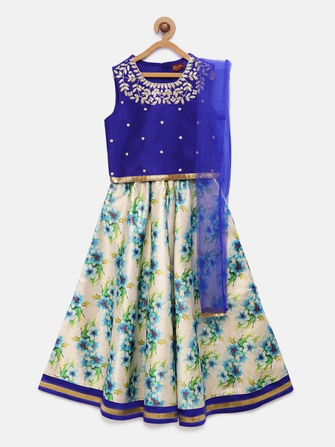 Twisha Girls Blue & Cream-Coloured Embroidered Ready to Wear Lehenga & Blouse with Dupatta
Twisha Girls Blue & Cream-Coloured Embroidered Ready to Wear Lehenga & Blouse with Dupatta