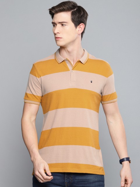 Louis Philippe Sport Men Mustard Yellow & Beige Slim Fit Striped Polo Collar T-shirt
Louis Philippe Sport Men Mustard Yellow & Beige Slim Fit Striped Polo Collar T-shirt