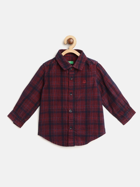 United Colors of Benetton Boys Maroon & Navy Blue Regular Fit Checked Corduroy Shirt
United Colors of Benetton Boys Maroon & Navy Blue Regular Fit Checked Corduroy Shirt