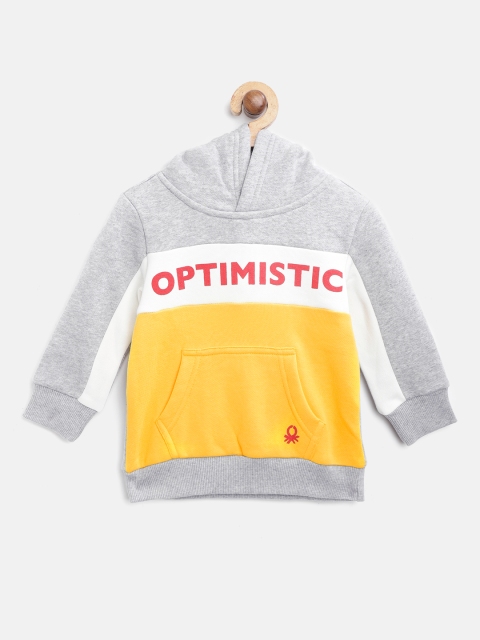 United Colors of Benetton Boys Yellow & Grey Melange Colourblocked Hooded Sweatshirt
United Colors of Benetton Boys Yellow & Grey Melange Colourblocked Hooded Sweatshirt