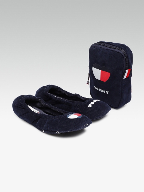 Tommy Hilfiger Women Navy Blue Solid Slip-On