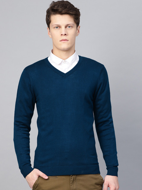 Van Heusen Sport Men Teal Blue Solid Sweater
Van Heusen Sport Men Teal Blue Solid Sweater