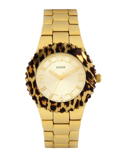 GUESS Women Gold-Toned Dial Watch W0404L1