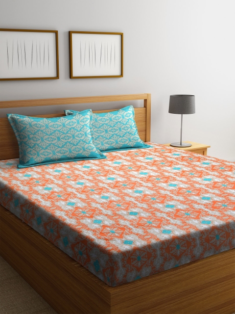 SPACES Rust Orange Ethnic Motifs 210 TC Cotton 1 Queen Bedsheet with 2 Pillow Covers
SPACES Rust Orange Ethnic Motifs 210 TC Cotton 1 Queen Bedsheet with 2 Pillow Covers