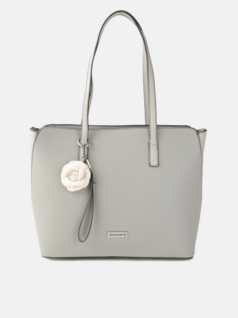 DressBerry Grey Solid Shoulder Bag