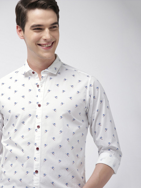Mast & Harbour Men White & Blue Regular Fit Printed Casual Shirt
Mast & Harbour Men White & Blue Regular Fit Printed Casual Shirt