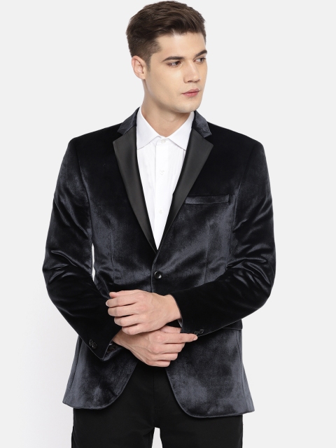 Park Avenue Men Steel Grey Solid Velvet Single-Breasted Super Slim Fit Formal Blazer
Park Avenue Men Steel Grey Solid Velvet Single-Breasted Super Slim Fit Formal Blazer