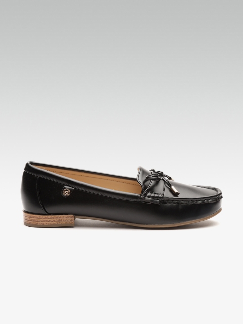 Carlton London Women Black Solid Loafers