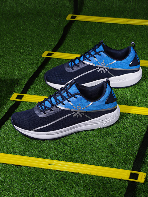 Cultsport Men Navy Blue Colourblocked Halftrack Running Footgear 
Cultsport Men Navy Blue Colourblocked Halftrack Running Footgear