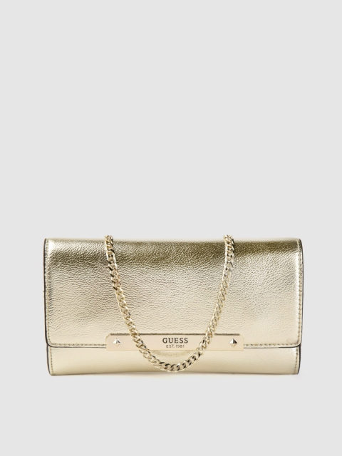 GUESS Gold-Toned Solid Purse