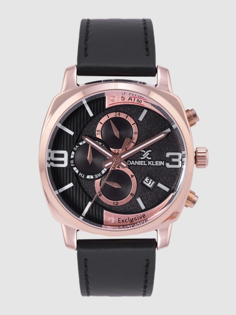 Daniel Klein Exclusive Men Black Analogue Watch DK12174-2