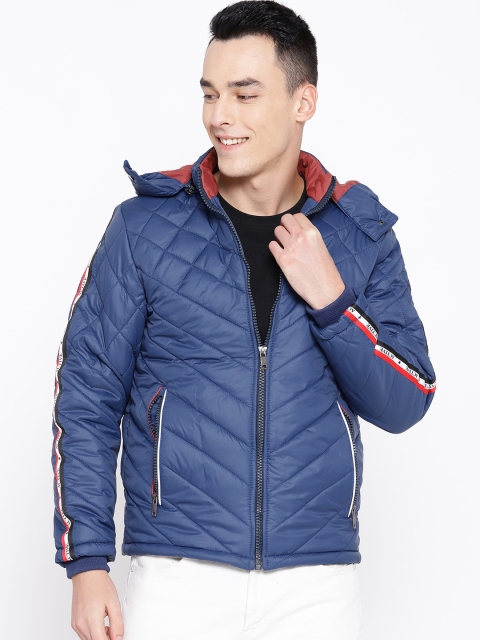Foreign Culture By Fort Collins Men Navy Blue Solid Quilted Jacket with Detachable Hood
Foreign Culture By Fort Collins Men Navy Blue Solid Quilted Jacket with Detachable Hood