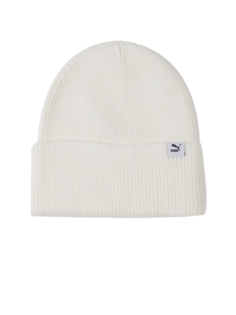 Puma Women Off-White Solid Beanie