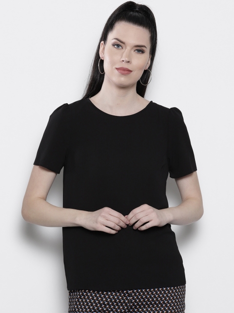 DOROTHY PERKINS Women Black Solid Top