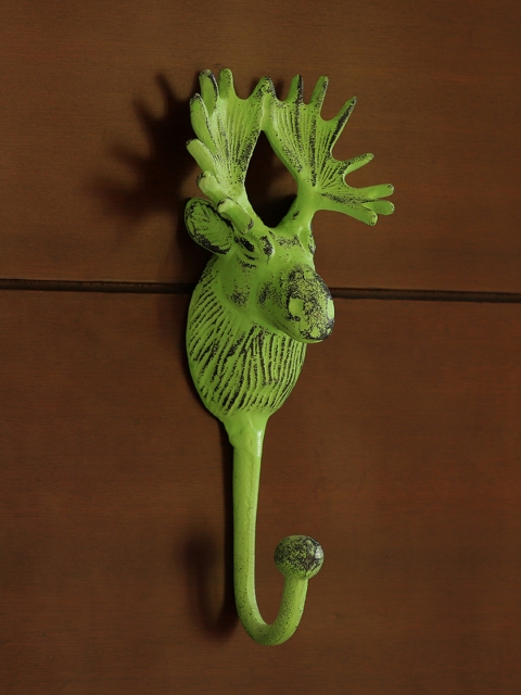 ExclusiveLane 'The Princely Stag' Rustic Aluminium Wall Decor & Wall Hook (9 Inch), Green
ExclusiveLane 'The Princely Stag' Rustic Aluminium Wall Decor & Wall Hook (9 Inch), Green