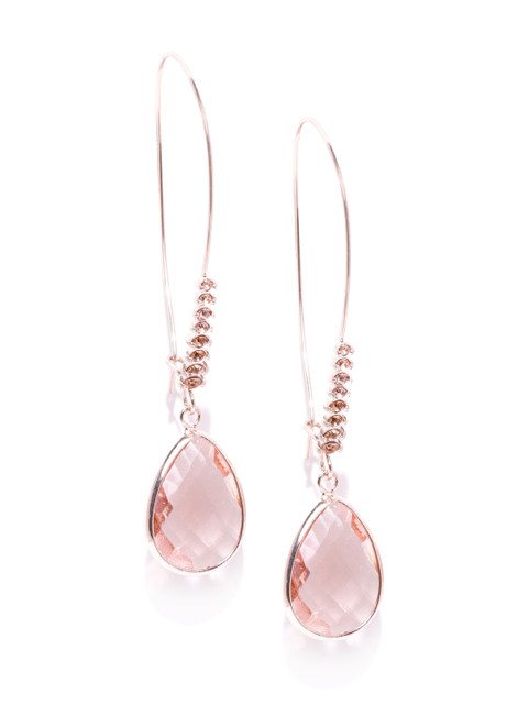 Forever New Peach-Coloured & Rose Gold-Toned Stone Studded Teardrop Shaped Drop Earrings
Forever New Peach-Coloured & Rose Gold-Toned Stone Studded Teardrop Shaped Drop Earrings