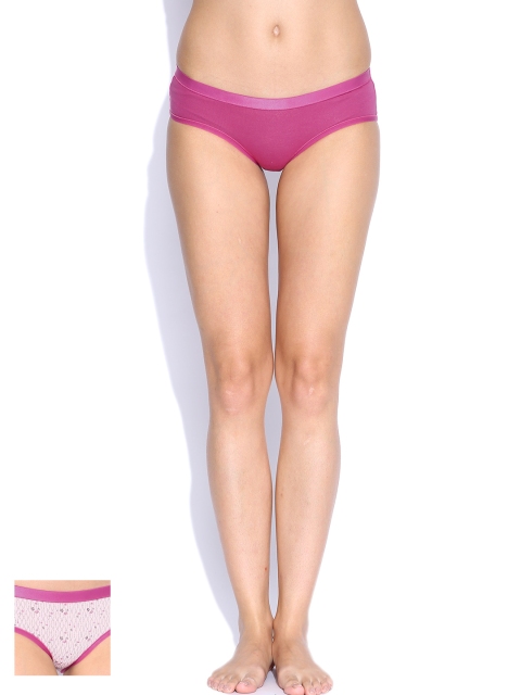 Amante Women Pack of 2 Briefs PPK18307, Pink