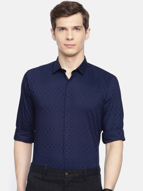 Louis Philippe Ath.Work Men Navy Blue Super Slim Fit Checked Smart Casual Shirt
Louis Philippe Ath.Work Men Navy Blue Super Slim Fit Checked Smart Casual Shirt
