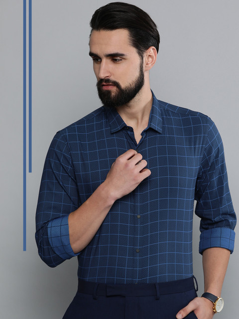Louis Philippe Ath.Work Men Navy Blue Super Slim Fit Reversible Checked Casual Shirt
Louis Philippe Ath.Work Men Navy Blue Super Slim Fit Reversible Checked Casual Shirt
