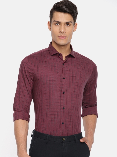 Louis Philippe Ath.Work Men Burgundy & Black Super Slim Fit Checked Smart Casual Shirt, Purple
Louis Philippe Ath.Work Men Burgundy & Black Super Slim Fit Checked Smart Casual Shirt, Purple
