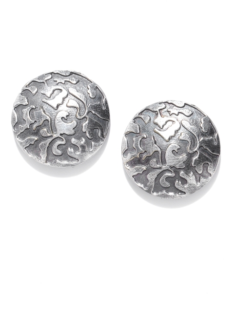 Priyaasi Gunmetal-Toned Oxidised German Silver Circular Drop Earrings with Silver-Plating, Metallic
Priyaasi Gunmetal-Toned Oxidised German Silver Circular Drop Earrings with Silver-Plating, Metallic