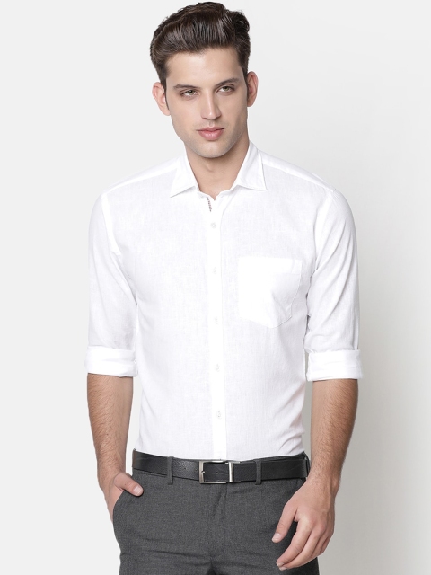 CAVALLO by Linen Club Men Cotton Linen White Regular Fit Solid Sustainable Formal Shirt
CAVALLO by Linen Club Men Cotton Linen White Regular Fit Solid Sustainable Formal Shirt