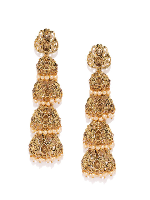 Zaveri Pearls Gold-Plated Classic Drop Earrings
Zaveri Pearls Gold-Plated Classic Drop Earrings